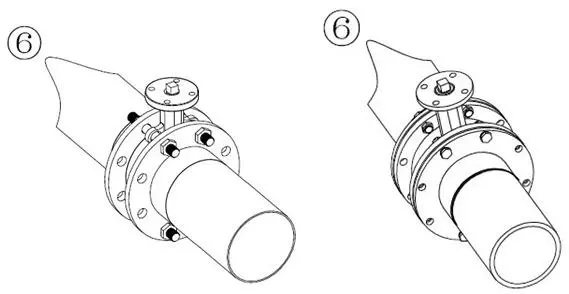 開關(guān)型電動蝶閥安裝示意圖 開關(guān)型電動蝶閥安裝示意圖