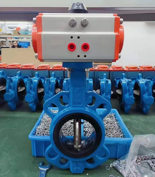 D671X-16C對夾式氣動蝶閥圖片 D671X-16C對夾式氣動蝶閥圖片